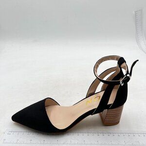 YDN Women Slingback Pumps Pointed Toe Chunky Heel Slide Sandals Office Shoe